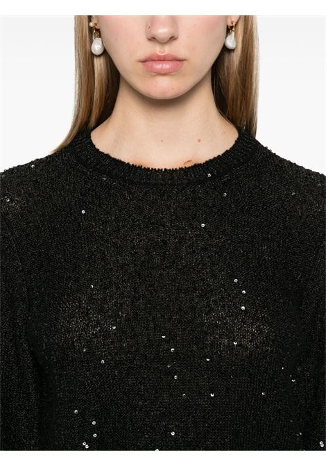 Black sequin-embellished sweater Comme des garcons - women COMME DES GARCONS COMME DES GARCONS | RNN5141